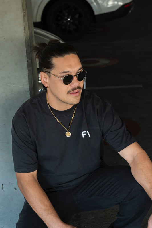 Oversized Tee Faded Black (Made-To-Order) - FAULTLINE THE LABEL - Faultline The Label