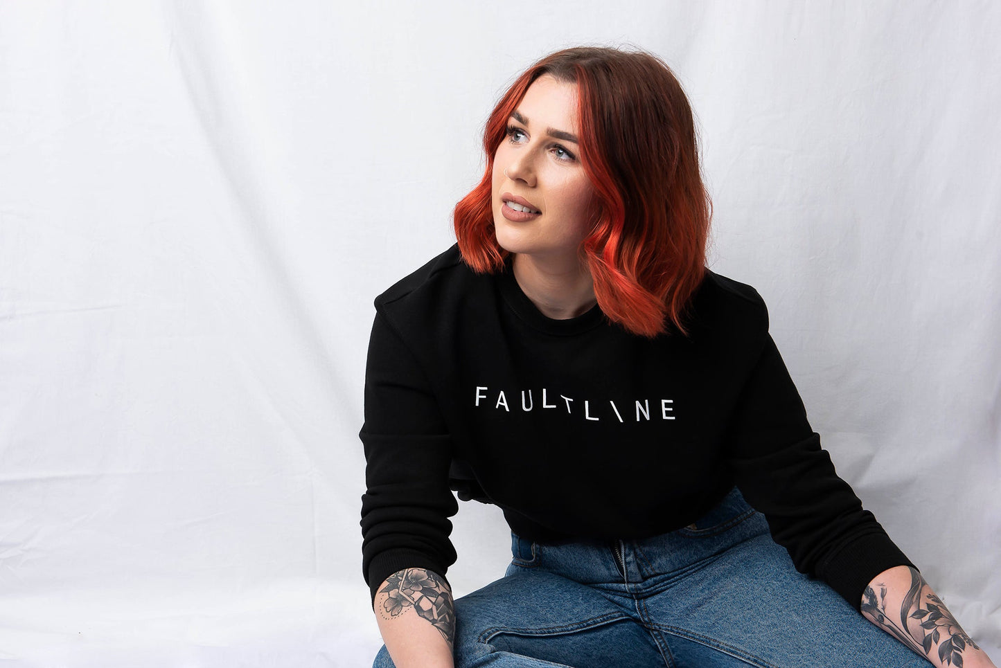 Woman's Crew Black - FAULTLINE THE LABEL