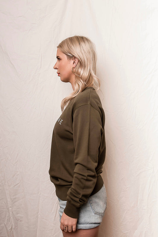 Crew 2.0 | Olive Green - FAULTLINE THE LABEL