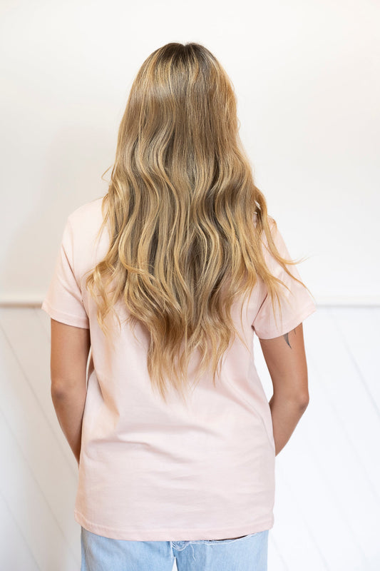 Woman's Basic Tee Soft Pink - FAULTLINE THE LABEL