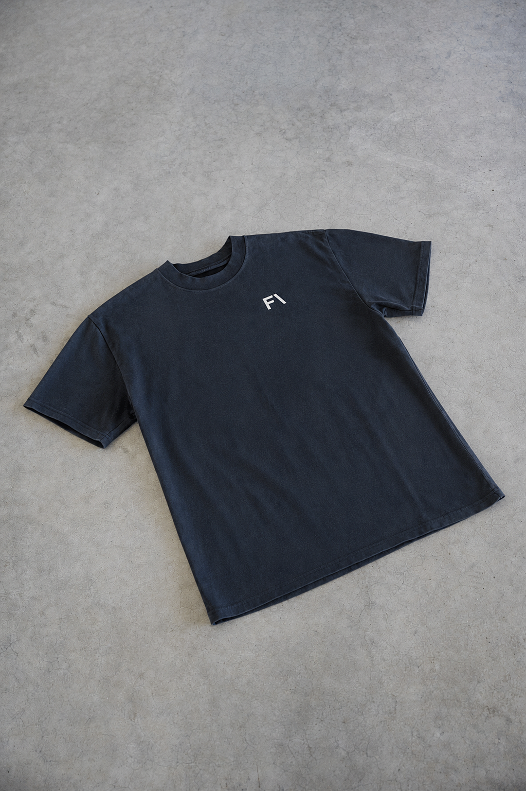 DP1 HEAVY TEE - FADED BLACK - FAULTLINE THE LABEL  - FAULTLINE THE LABEL