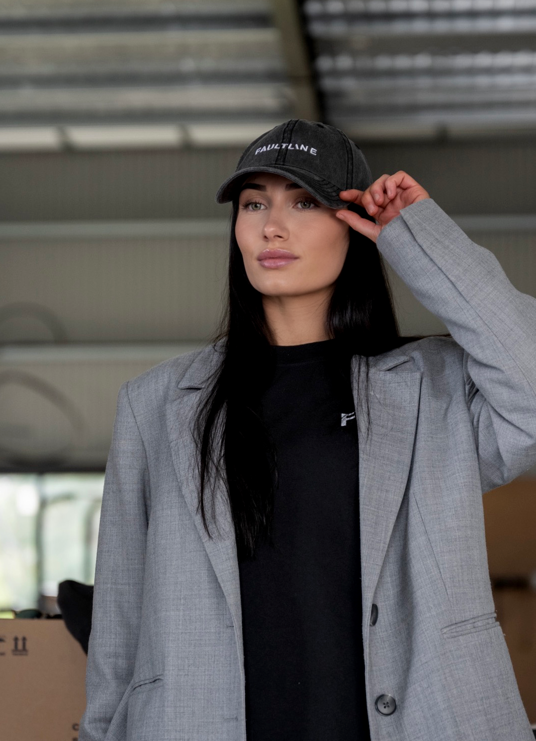 DP1 CAP - FADED BLACK - FAULTLINE THE LABEL  - FAULTLINE THE LABEL