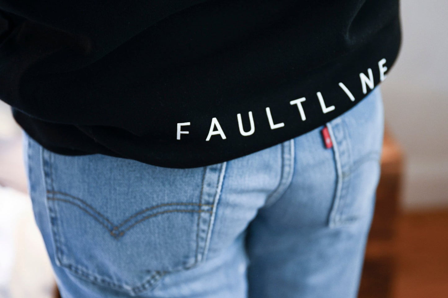 Unisex Crew Black - FAULTLINE THE LABEL 