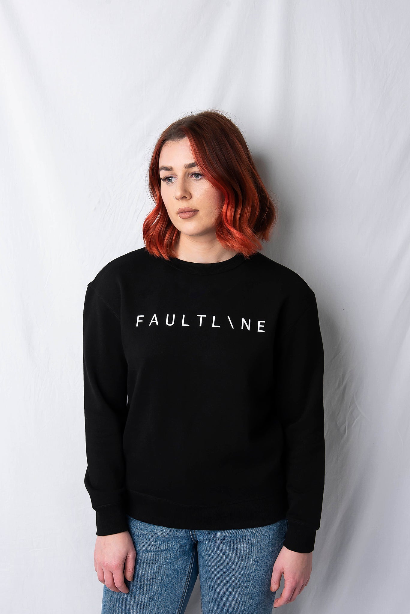 Woman's Crew Black - FAULTLINE THE LABEL 