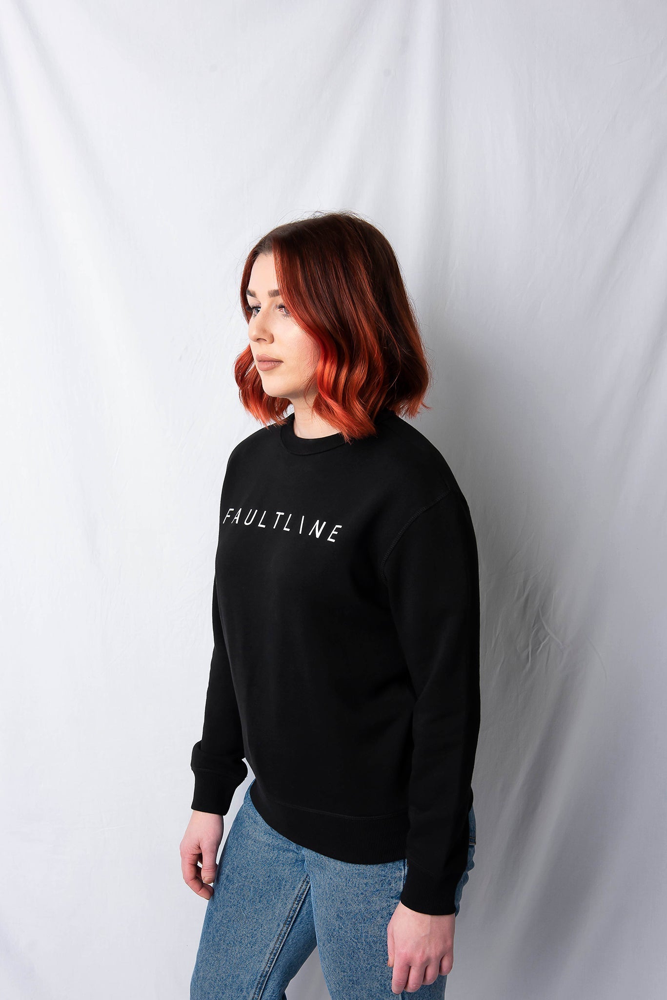 Woman's Crew Black - FAULTLINE THE LABEL 