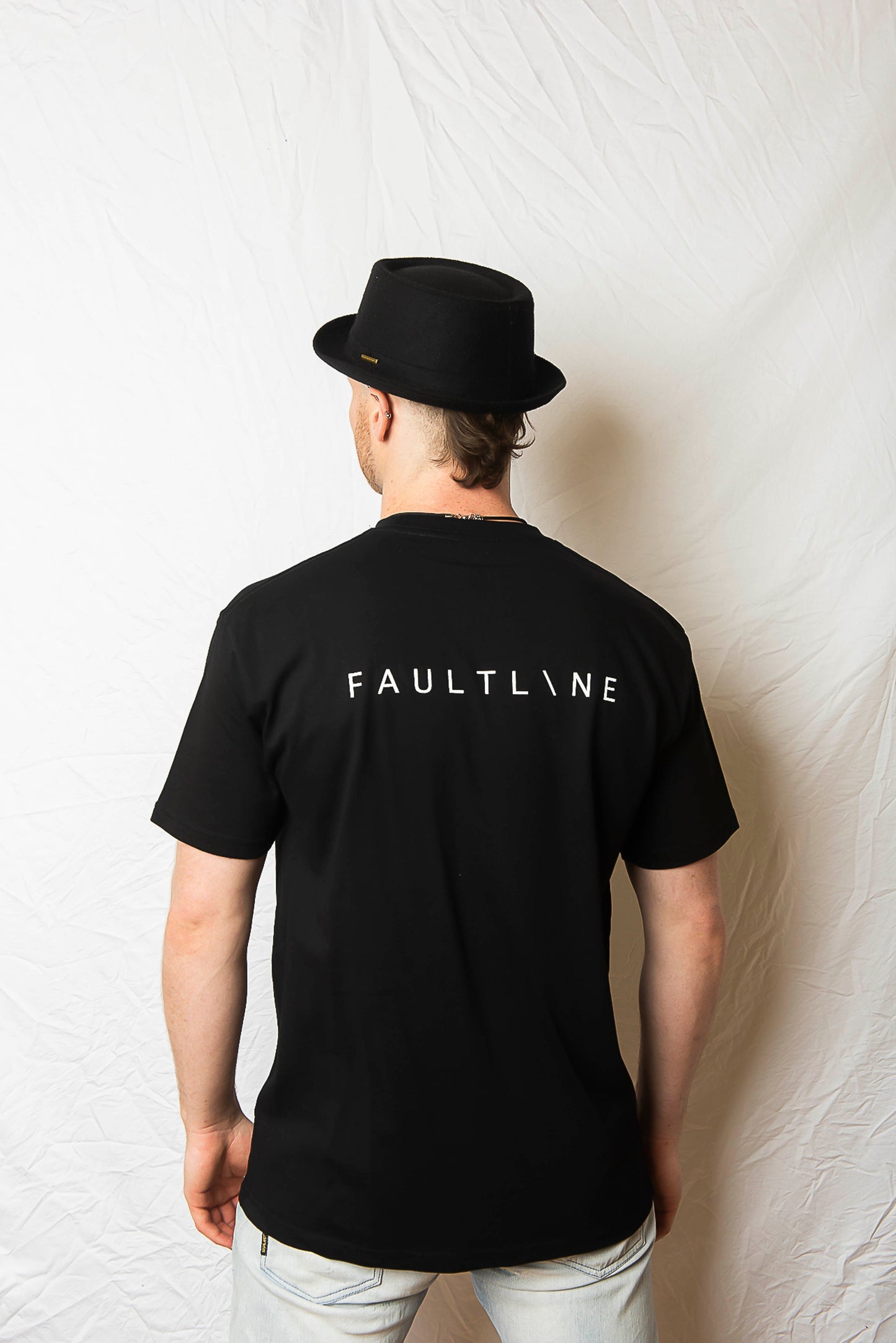 Unisex Box Tee Black - FAULTLINE THE LABEL 