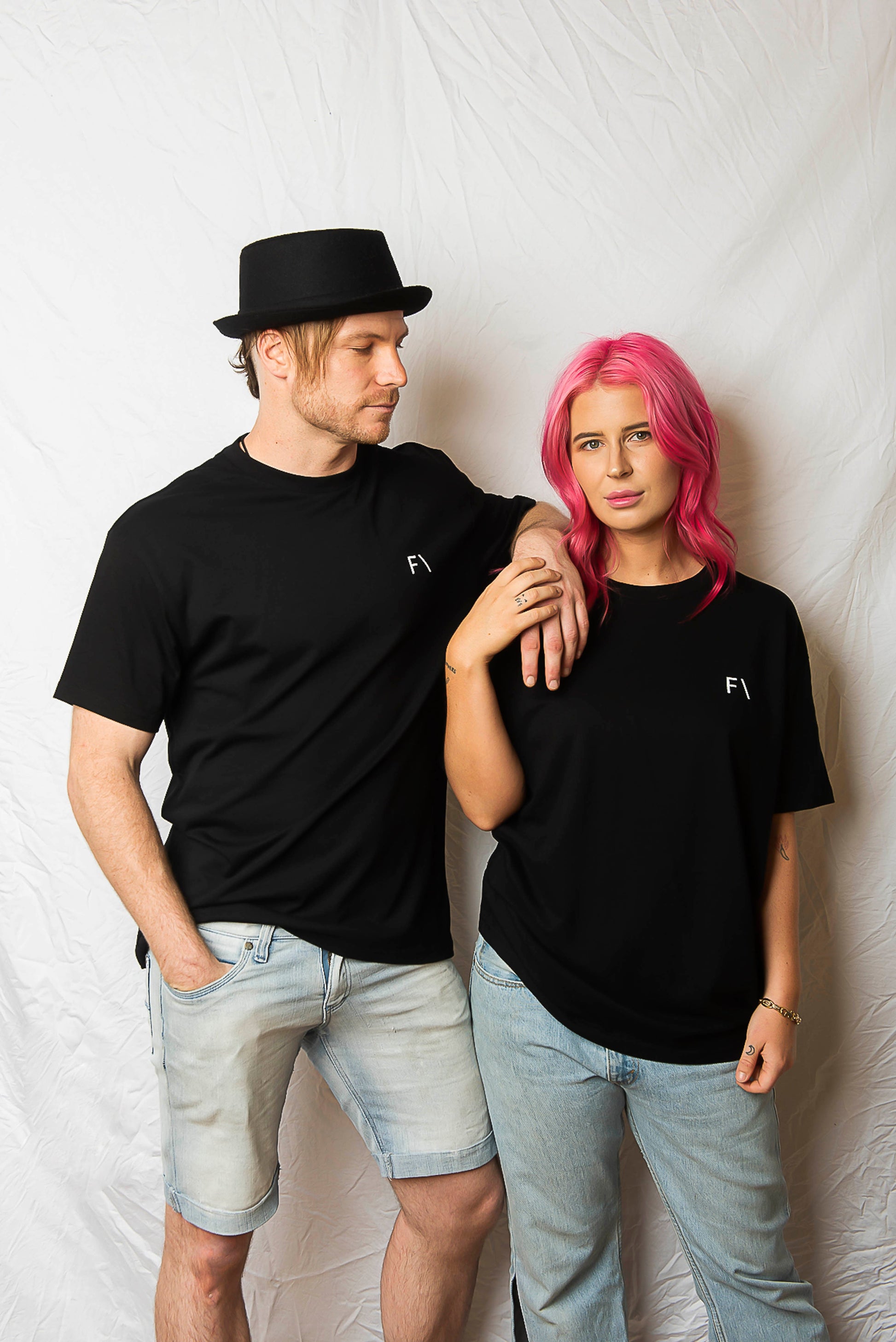 Unisex Box Tee Black - FAULTLINE THE LABEL 