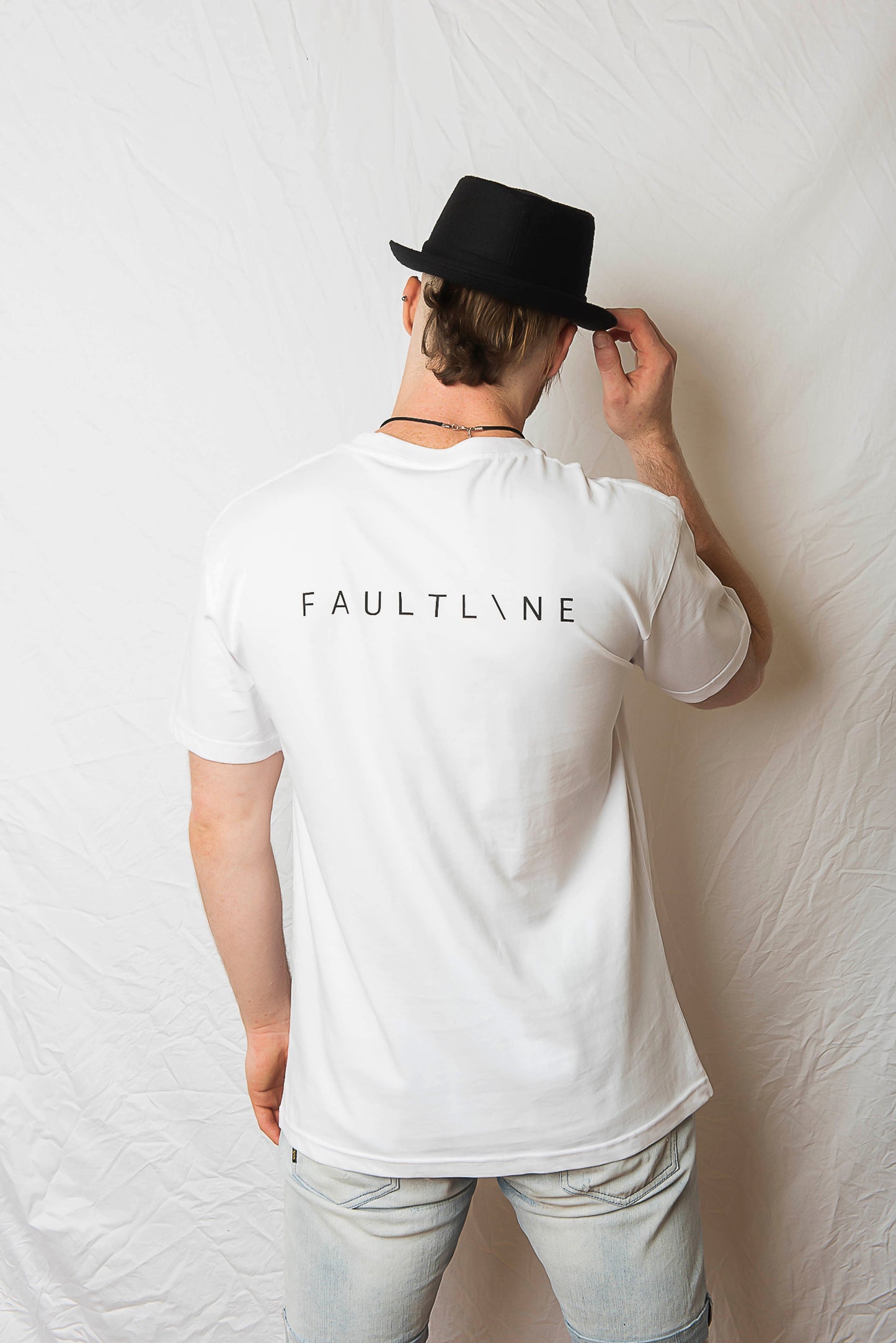 Unisex Box Tee White - FAULTLINE THE LABEL 