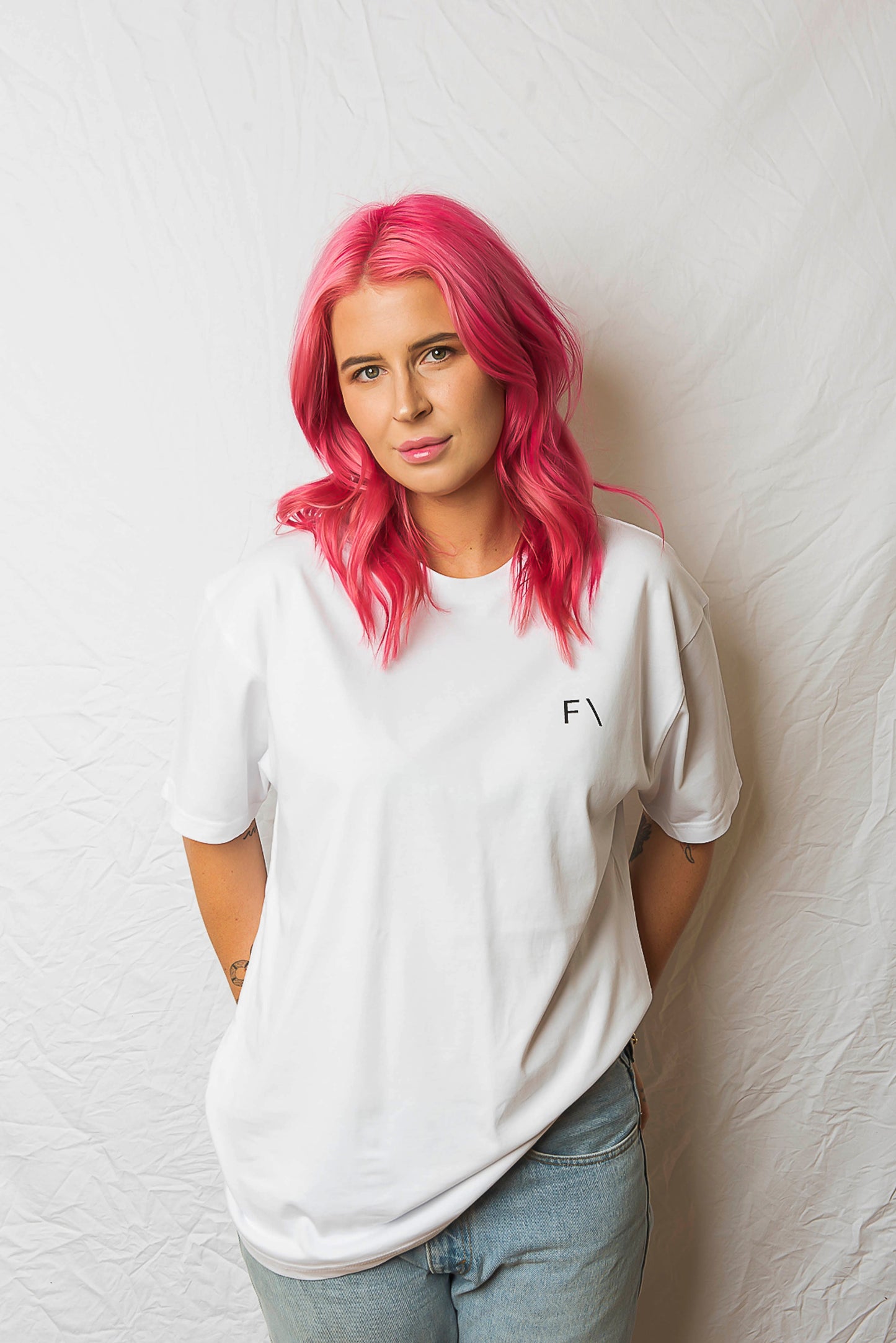 Unisex Box Tee White - FAULTLINE THE LABEL 