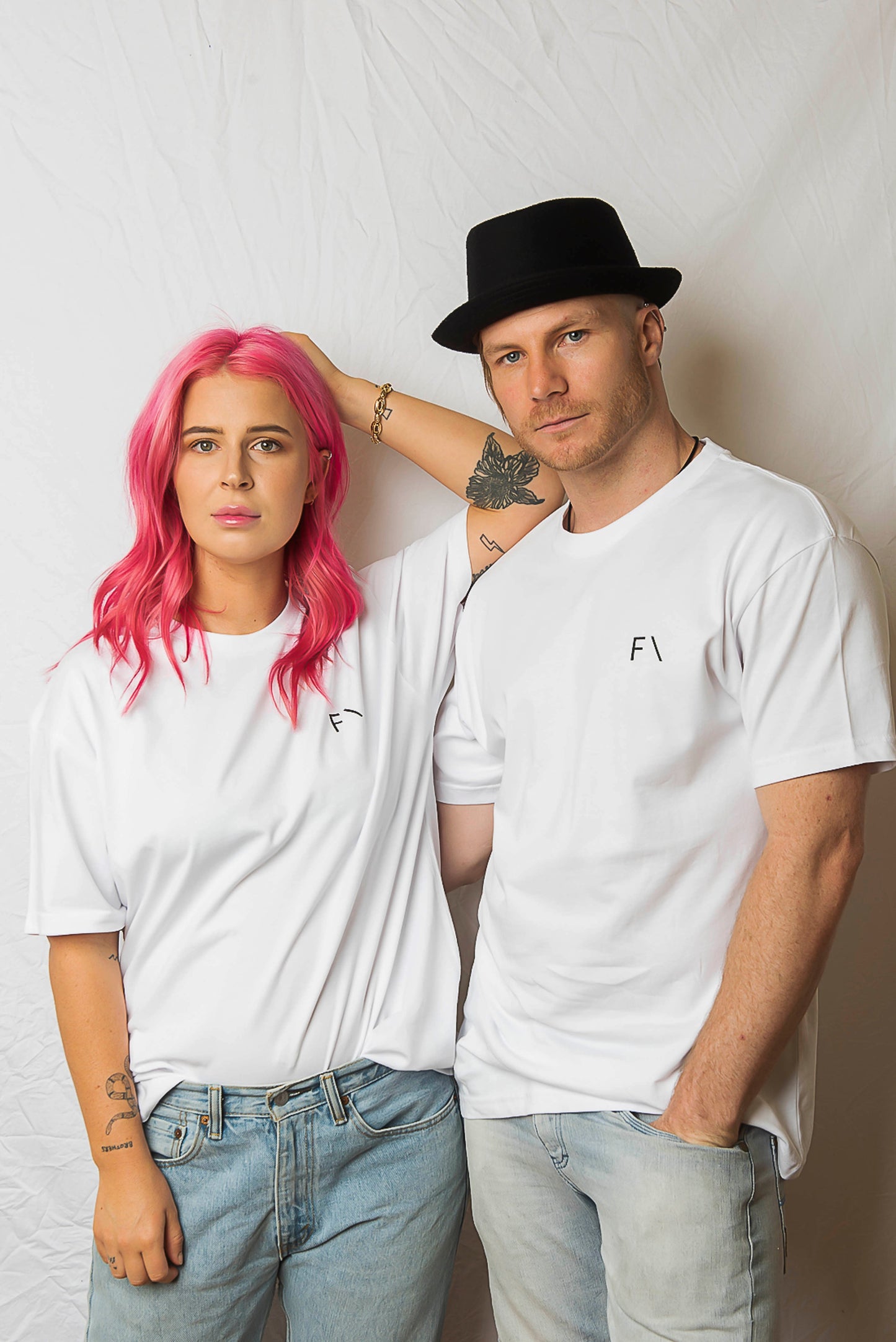 Unisex Box Tee White - FAULTLINE THE LABEL 